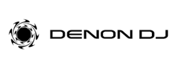 Logo van Denon DJ, de favoriete hardware van DJ CrazyVibes in Heerlen.